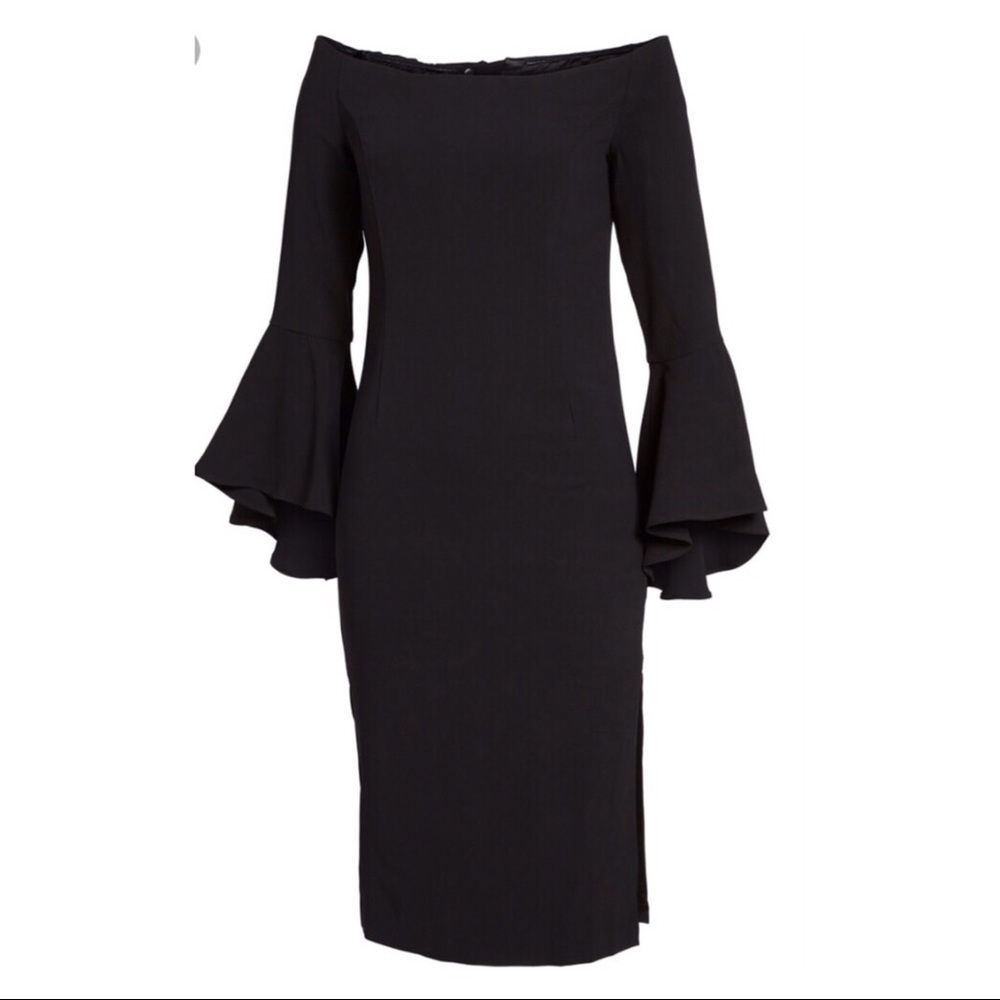 BARDOT 🖤 'Solange' Off Shoulder Midi Dress - Picture 6 of 7